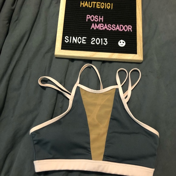 zobha Tops - [ zobha] BNWOT high neck strappy sports bra
